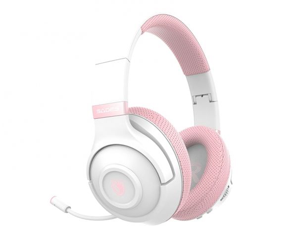 Bluetooth- Sades SA-205 Whisper White/Pink (sa205whp) -  3