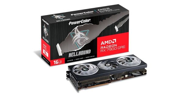 ³ AMD Radeon RX 7900 GRE 16GB GDDR6 Hellhound PowerColor (RX 7900GRE-16G-L/OC) -  1