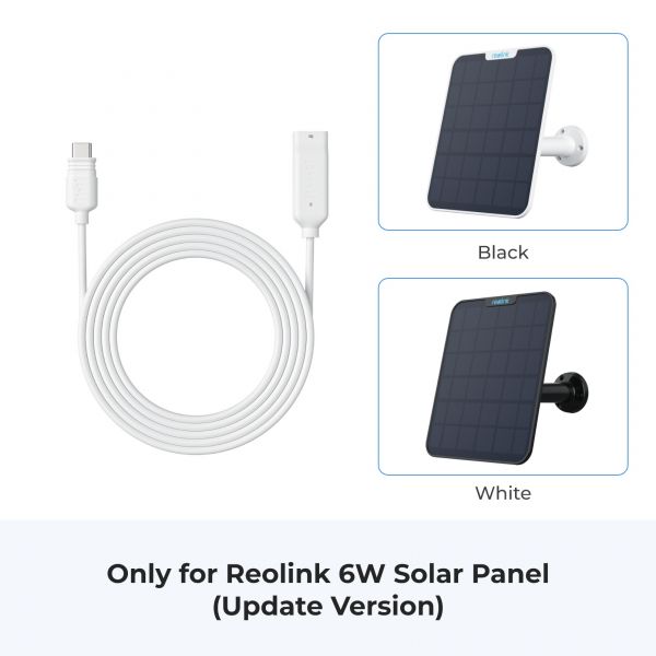      4,5  Reolink Solar EX Cable(USB-C) White -  2