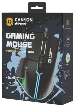  Canyon Fortnax GM-636 RGB USB Black (CND-SGM636B) -  6