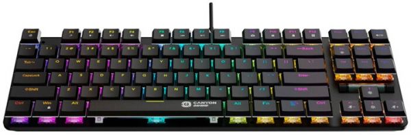  Canyon Cometstrike GK-50 RGB TKL ENG/UKR USB Black (CND-SKB50-US) -  3