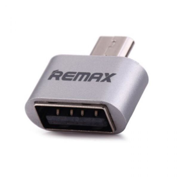  Remax RA-OTG microUSB-USB Silver (6954851289777) -  1