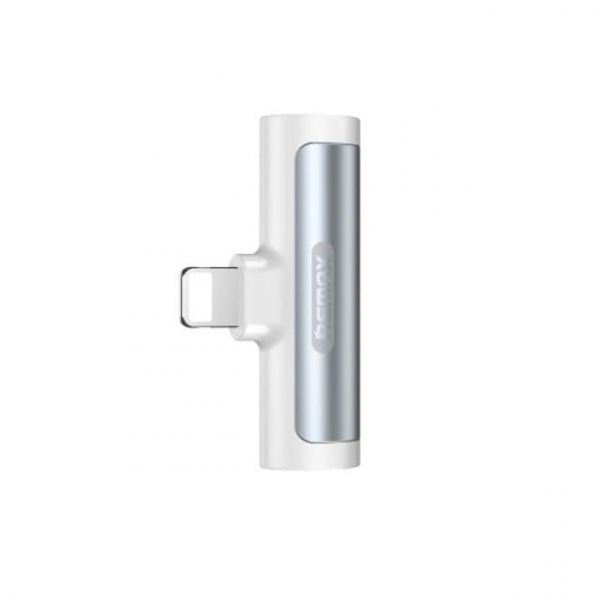  Remax RL-LA03i Smooth 2in1 Lightning-3.5mm/Lightning White (6954851298786) -  1