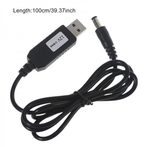   SK USB-DC5.5mm x3.5 9V-12V 1m Black (10050050422010585.5x3.5) -  2