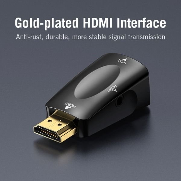  Vention HDMI - VGA-3.5 (M/F), Black (AIDB0) -  4