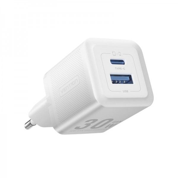    Vention GaN III PD 30W QC3.0 3A White (FEQW0-EU) -  1