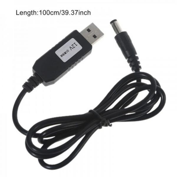   SK USB-DC5.5mmx2.1 12V 1m Black (40002274412095.5x2.1) -  2