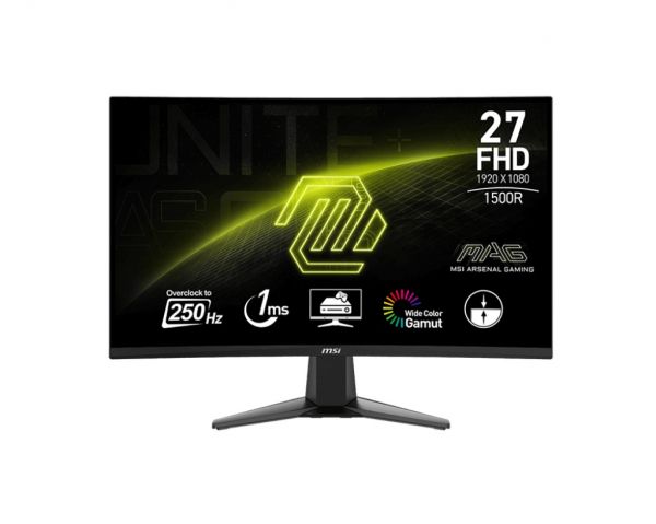  MSI 27" MAG 27C6X VA Black Curved 250Hz -  1