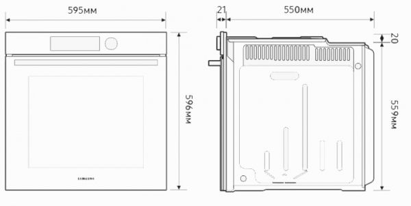   DUAL COOK Samsung NV7B4245VAK/WT -  13