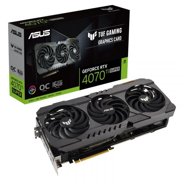  GF RTX 4070 Ti Super 16GB GDDR6X TUF Gaming OG OC Asus (TUF-RTX4070TIS-O16G-OG-GAMING) -  1