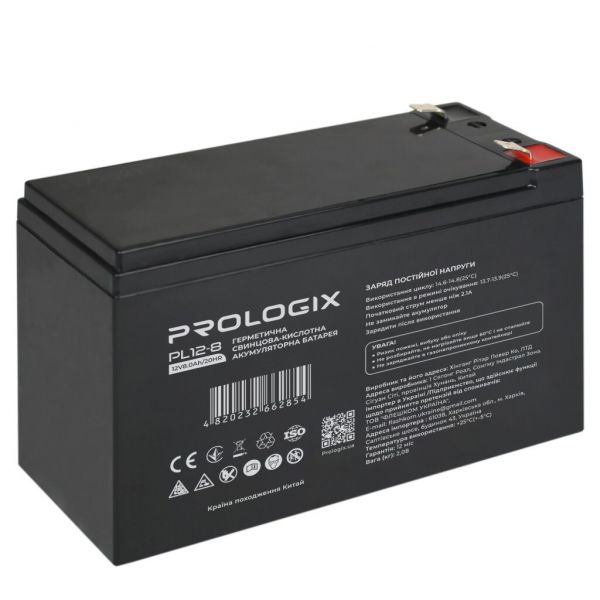      Prologix 12V 8AH (PL12-8) AGM -  1