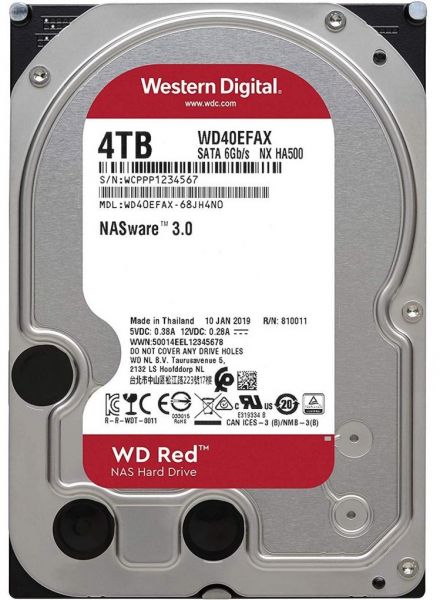  HDD SATA 4.0TB WD Red 5400rpm 256MB (WD40EFAX)_Refurbished -  1