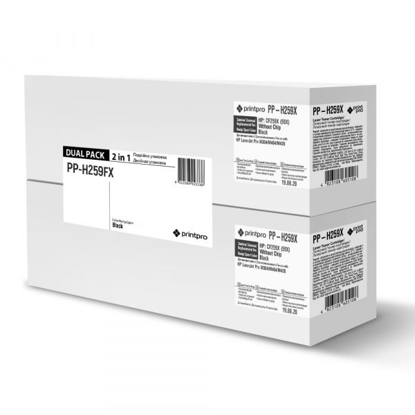  PrintPro (PP-H259FX) HP LJ M304/404/MFP428 Black Dual Pack (CF259X) -  1