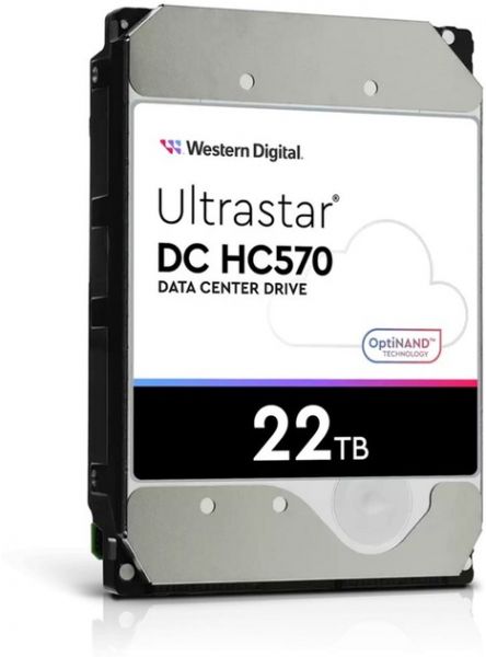 HDD 3.5" SATA 22.0TB WD Ultrastar DC HC570 7200rpm 512MB (0F48155) -  2