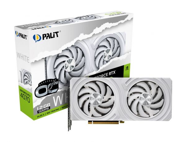  GF RTX 4070 12GB GDDR6 White OC Palit (NE64070S19K9-1048L) -  1