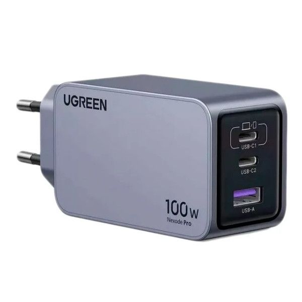   Ugreen Nexode Pro X757 100W GaN (2USB-C+USB-A) Gray (25874) -  2