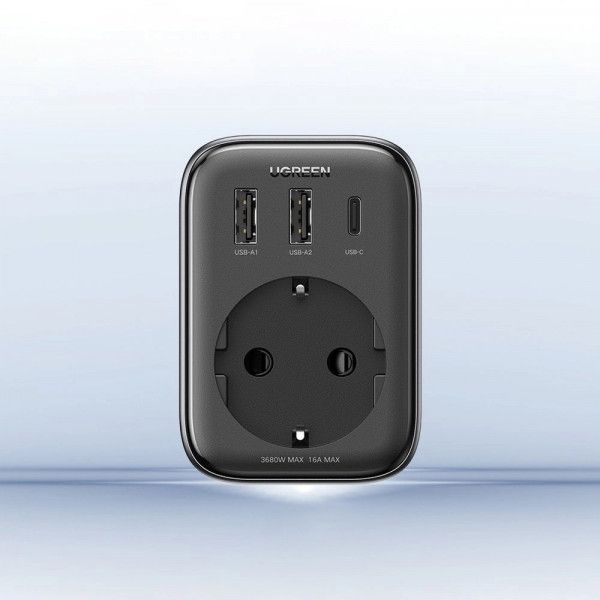   Ugreen CD314 30W Outlet Extender (2USB-A+USB-C) Black (90613) -  6