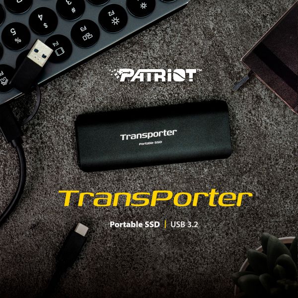   SSD USB 512GB Patriot Transporter Black (PTP512GPEC) -  5