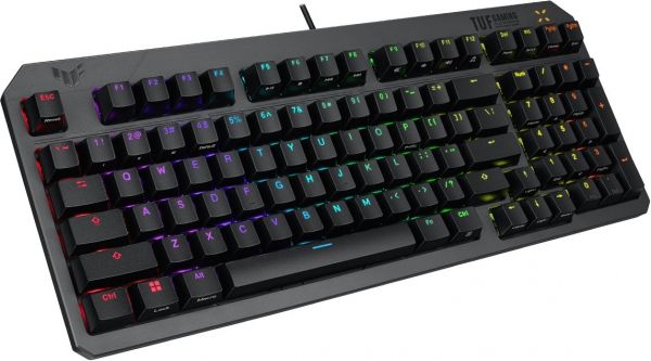  Asus TUF Gaming K3 Gen II Opti-Mech RGB 97key Switches ABS Black (90MP0390-BKMA00) -  2