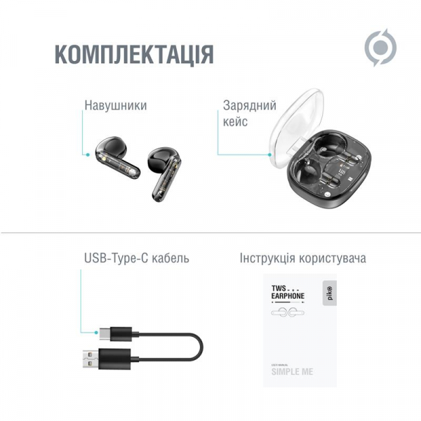 Bluetooth-i Piko TWS-SimpleMe Black (1283126583438) -  7