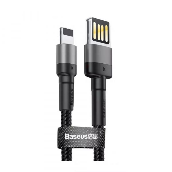  Baseus Cafule USB-Lightning, 2.4A, 1 Black (6953156283343) -  1