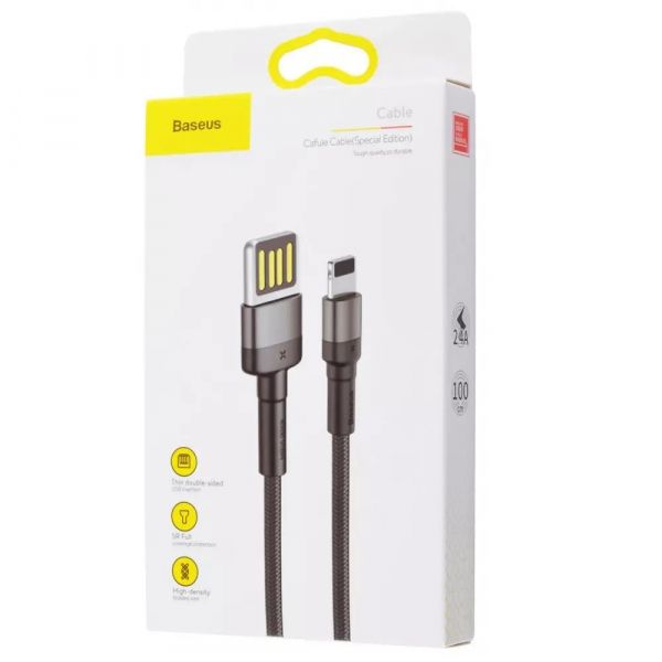  Baseus Cafule USB-Lightning, 2.4A, 1 Black (6953156283343) -  4