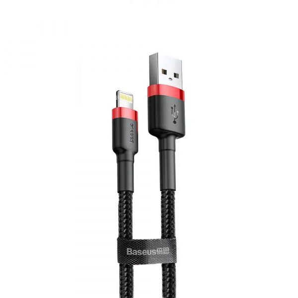  Baseus Cafule USB-Lightning, 2.4A, 1 Black (6953156274976) -  1