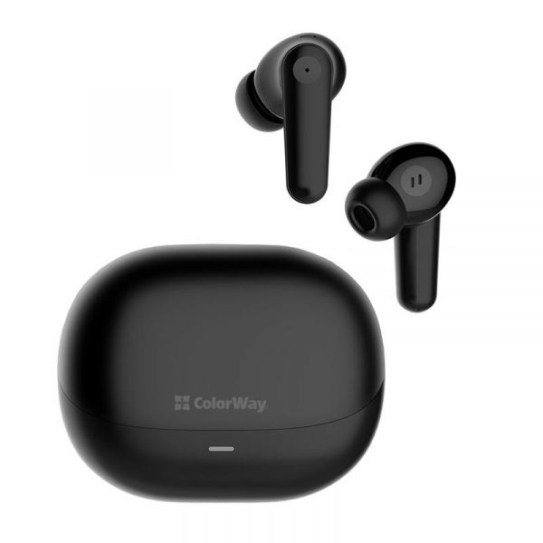   ColorWay Earbuds TWS 1, Black, Bluetooth 5.3, ,  13 ,  ,   , 40 mAh / 400 mAh, Type-C (CW-TWS1BK1) -  1