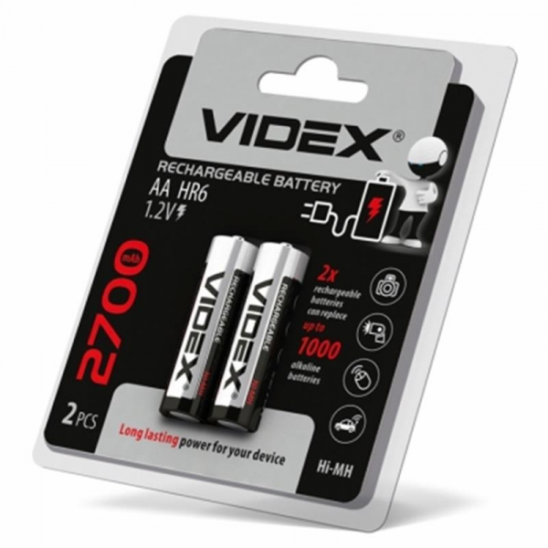  Videx AA/HR06 2700 mAh BL 2 -  1