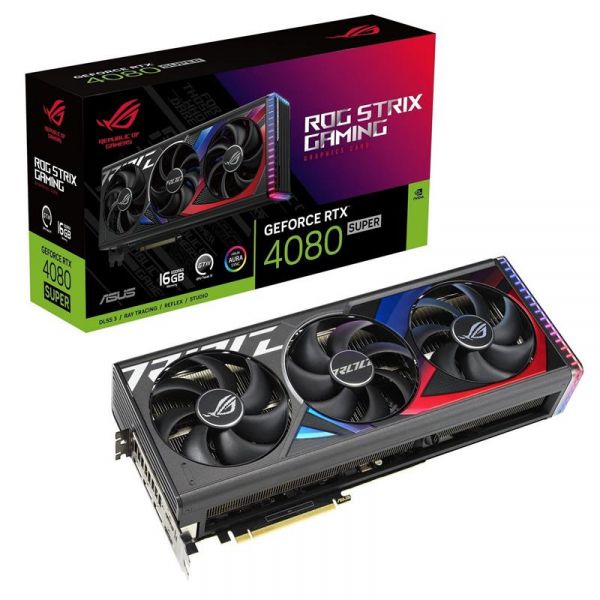  GF RTX 4080 Super 16GB GDDR6X ROG Strix Gaming Asus (ROG-STRIX-RTX4080S-16G-GAMING) -  1