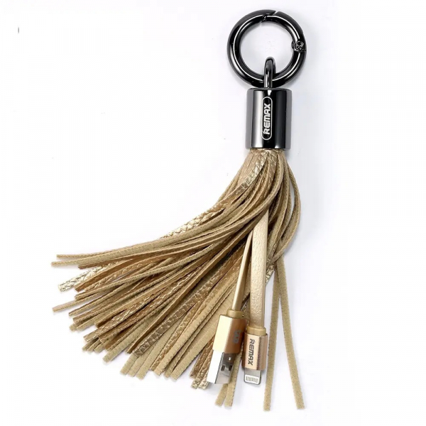  Remax RC-053i Tassel Ring USB-Lightning, 0.15, Gold (6954851260172) -  1