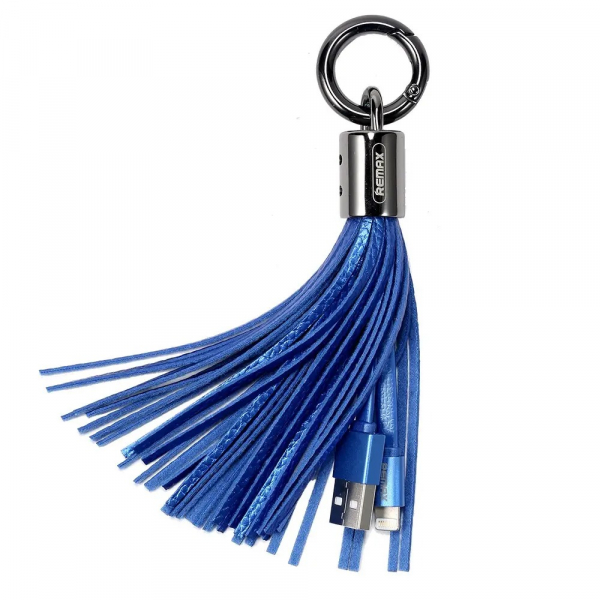  Remax RC-053i Tassel Ring USB-Lightning, 0.15, Blue (6954851260165) -  1