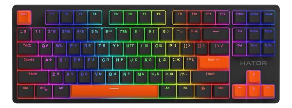   Hator PBT Keycaps Autograph Edition Orange (HTS-712) -  2