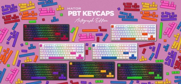   Hator PBT Keycaps Autograph Edition Navy Blue (HTS-714) -  4