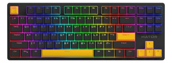   Hator PBT Keycaps Autograph Edition Sunny Yellow (HTS-715) -  2