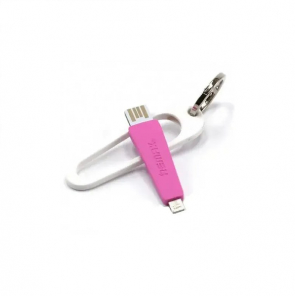  Remax RC-024i Portable USB - Lightning, 0.07 Pink (2000700004658) -  1