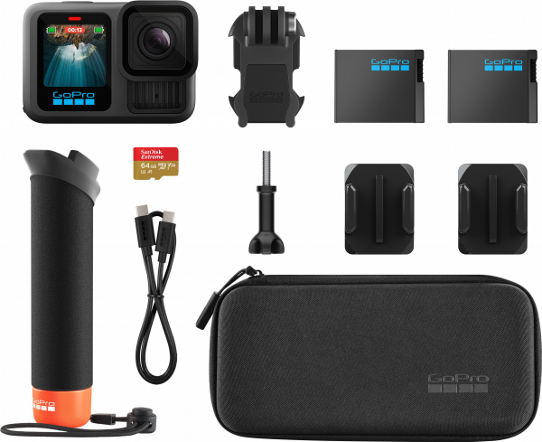 - GoPro Hero13 Black + Enduro + SD Card + Handler Floating (CHDRB-131-RW) -  2