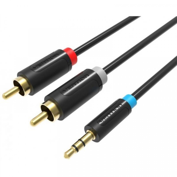  Vention 2.5  - 2RCA (M/M), 0.5 , Black (BCLBD) -  1