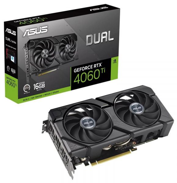 ³ GF RTX 4060 Ti  16GB GDDR6 Dual EVO Asus (DUAL-RTX4060TI-16G-EVO) -  1