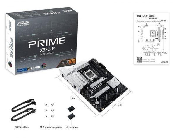   Asus Prime X870-P Socket AM5 -  9