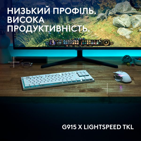   Logitech G915 X Lightspeed TKL Wireless Tactile White (920-012737) -  9