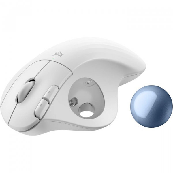   Logitech Ergo M575S Off-White + Blue Ball (910-007030) -  5