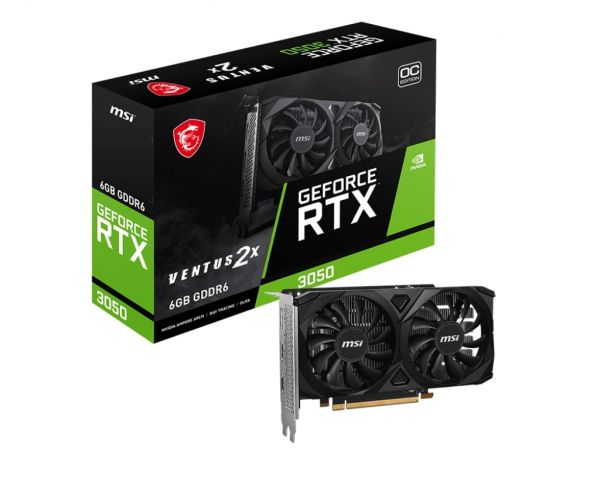 MSI ³ NVIDIA RTX 3050 GeForce RTX 3050 VENTUS 2X E 6G OC RTX 3050 VENTUS 2X E 6G OC -  1