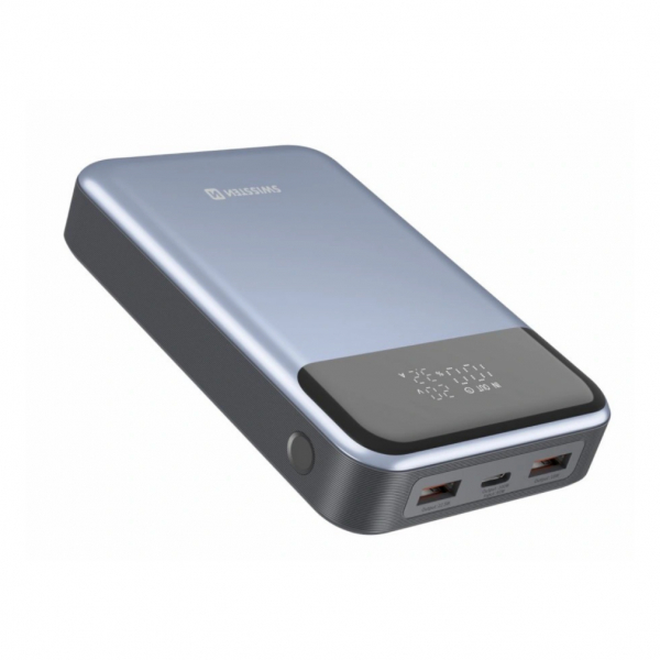    Swissten 20000mAh 100W Black/Silver (8595217483781) -  1