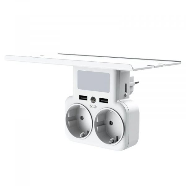    XO WL09 (2  4000W; 2USB 2.4A) White (WL09.white) -  4