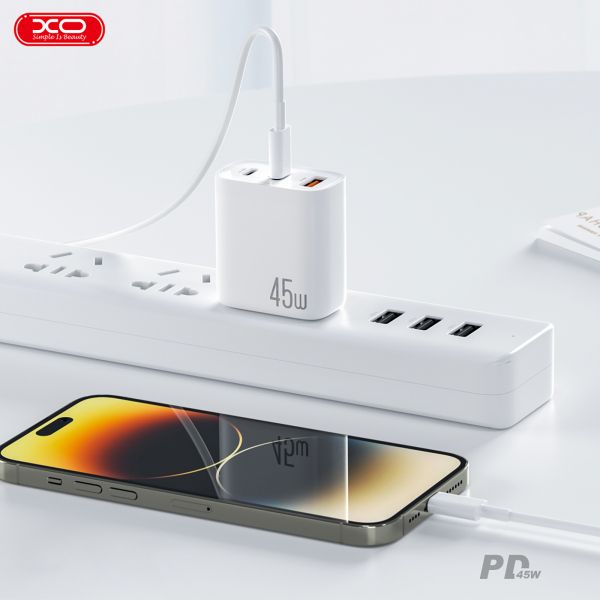    XO L117 (2USB-, 1USB, 3) PD, QC 3.0 White (L117.white) -  5