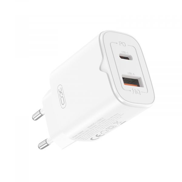    XO L130 (1USB-, 1USB, 3) PD, QC 3.0 White (L130.white) -  1