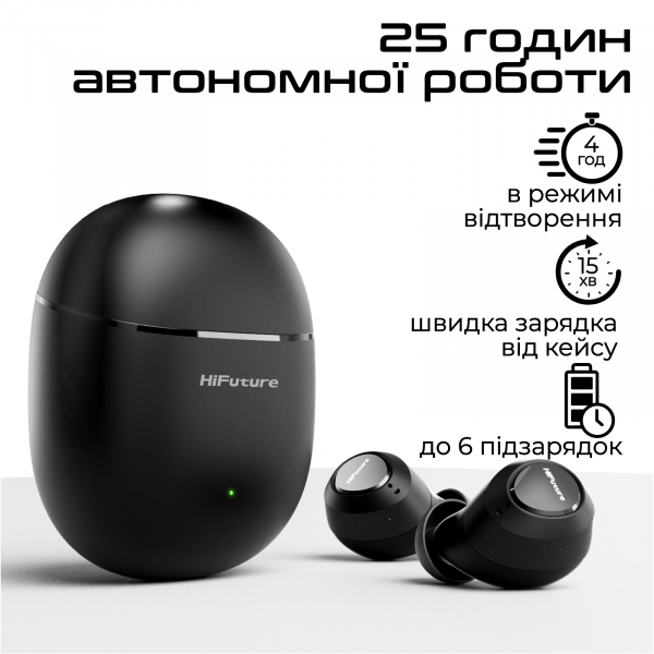 Bluetooth- HiFuture OlymBuds3 Black (olymbuds3.black) -  5