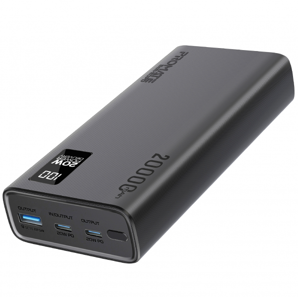    Promate Bolt-20PD Black 20000mAh -  1