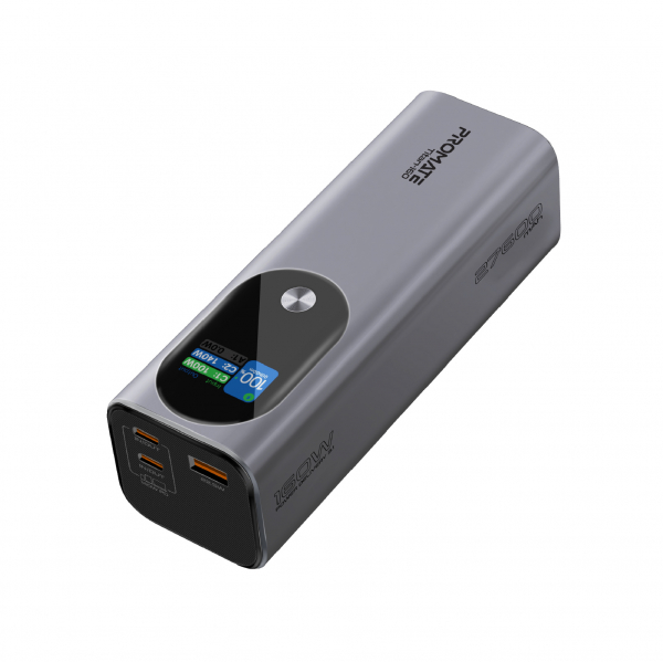    Promate Titan-160 140W 27600mAh Gray -  1